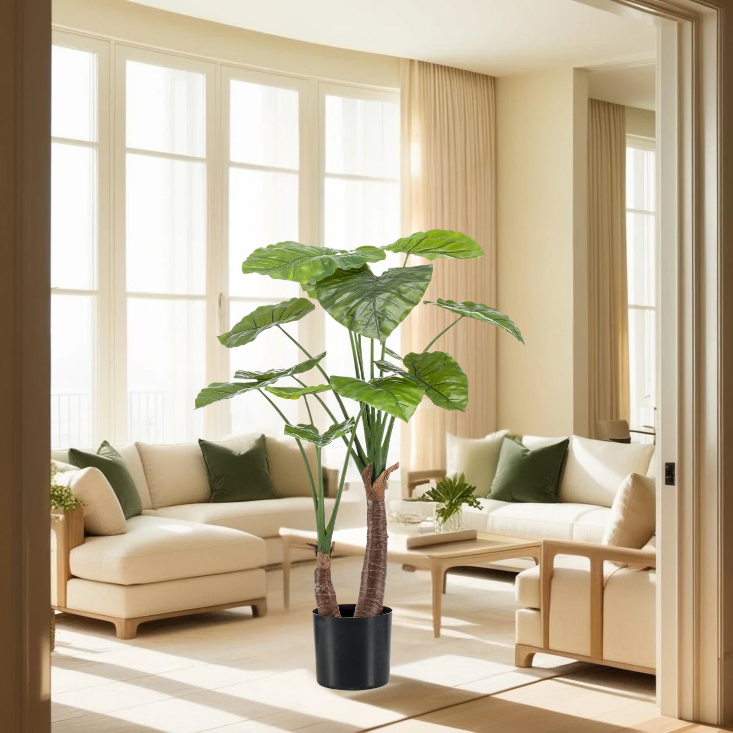 kunstplant - Alocasia - Olifantsoor - 110cm