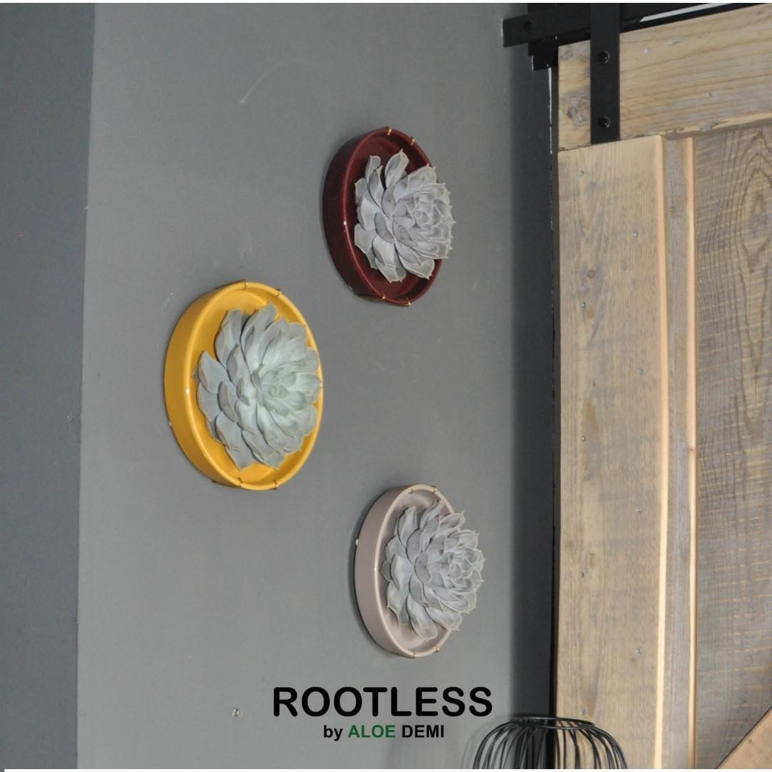 ROOTLESS in schaal 'taupe' Ø20 cm - ↕5 cm