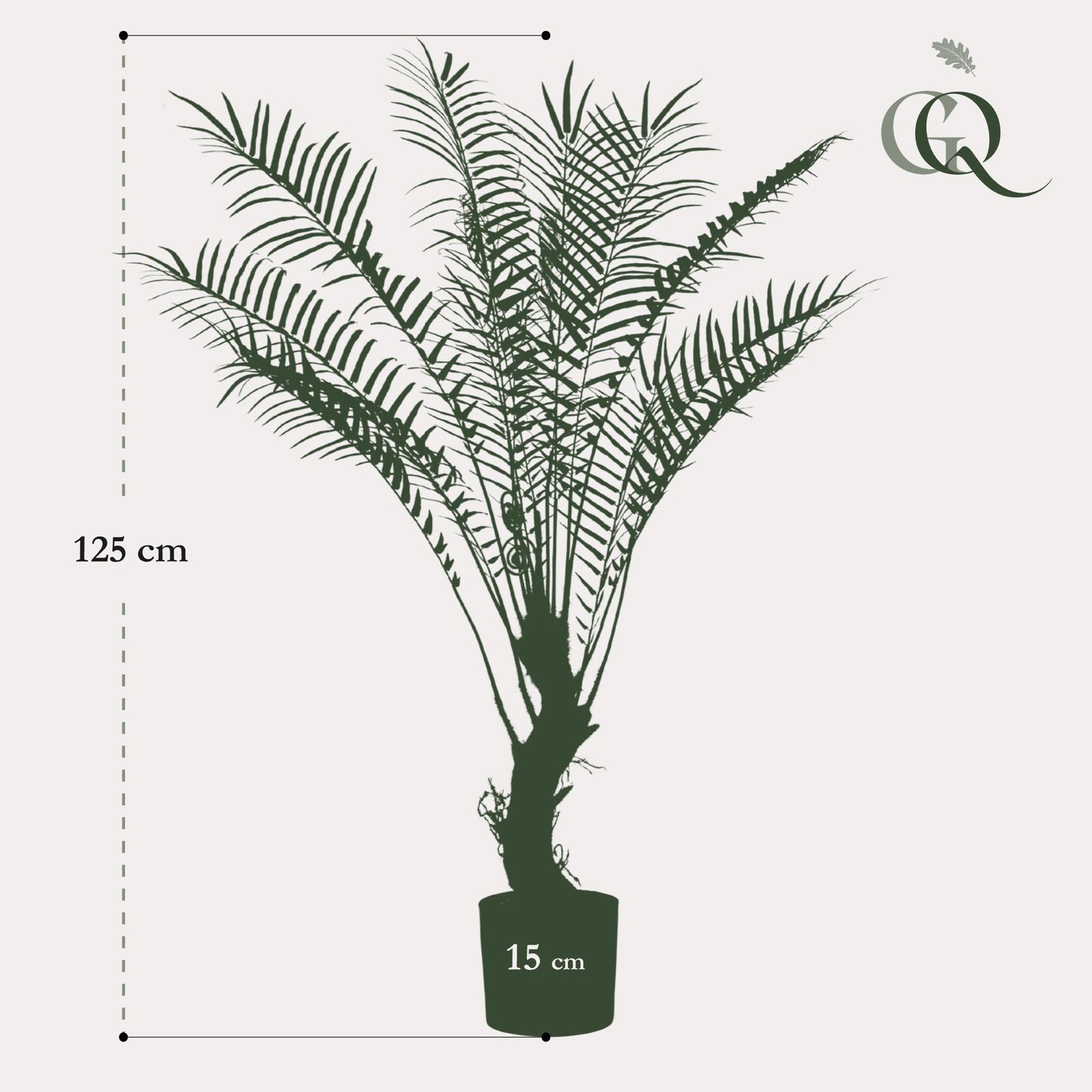Kunstplant - Boomvaren - 125cm