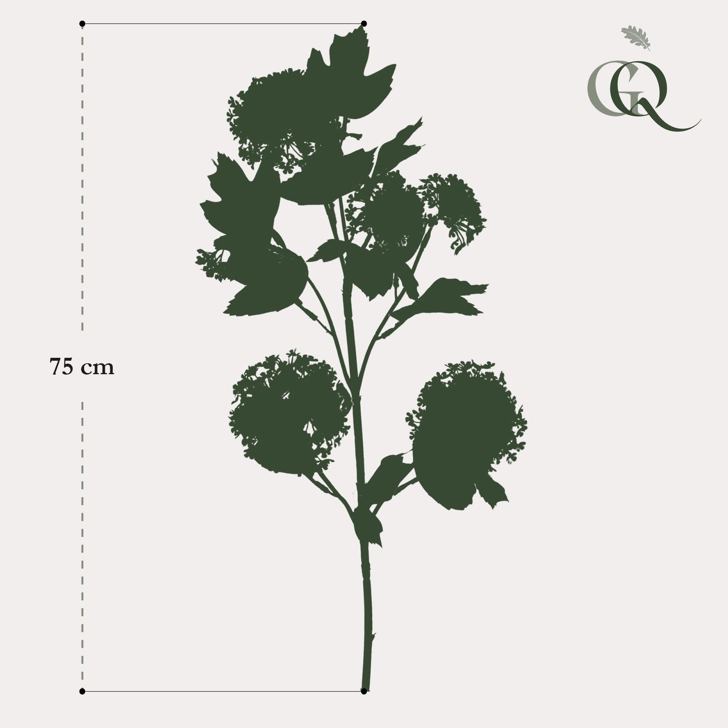 Kunstbloemen - Viburnum Opulus Branches - x 4 75cm