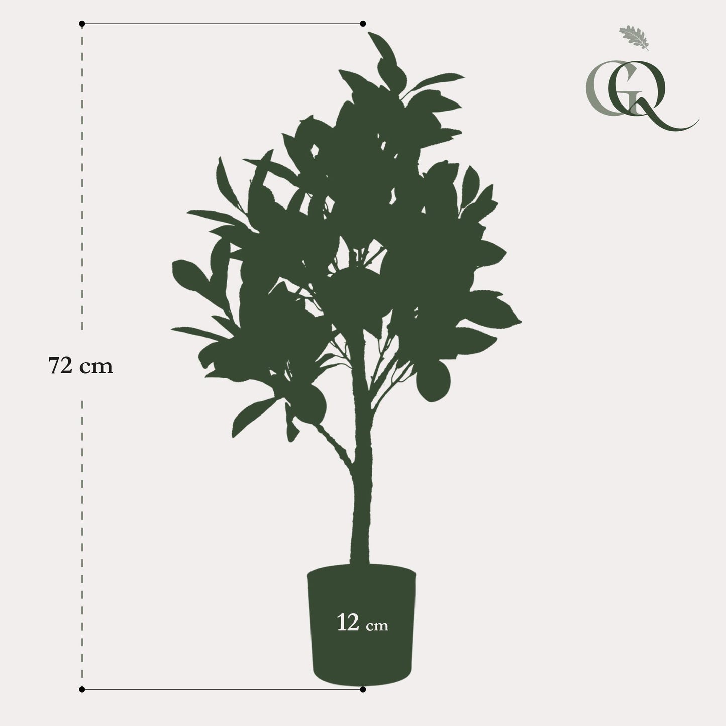Kunstplant - Citrus Limonia - 75 cm