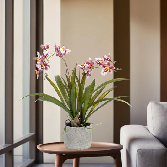 Kunstplant - Orchidee - Bordeaux - 45cm