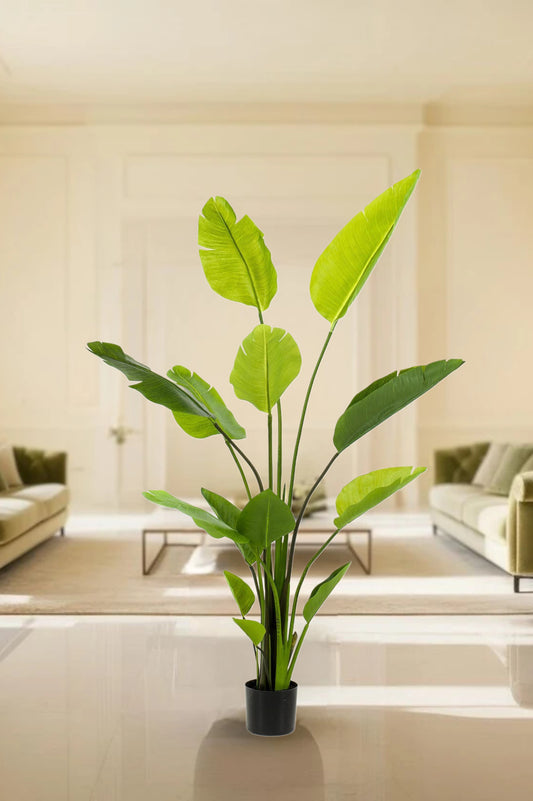 Kunstplant - Strelitzia Nicolai - Paradijsvogelbloem - 150 cm