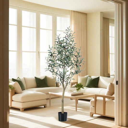 Kunst Olijfboom -  Olea europaea - Olijfboom - 140 cm