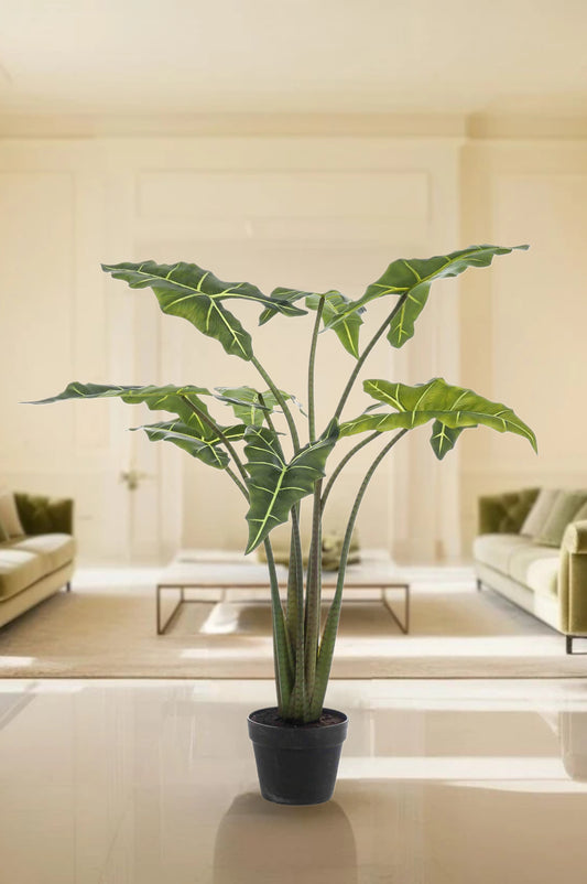 Kunstplant - Alocasia Frydek - Olifantsoor - 120 cm