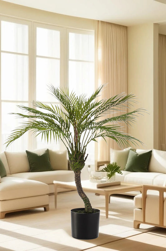 Kunstplant - Chamaedorea - Bergpalm - 85 cm