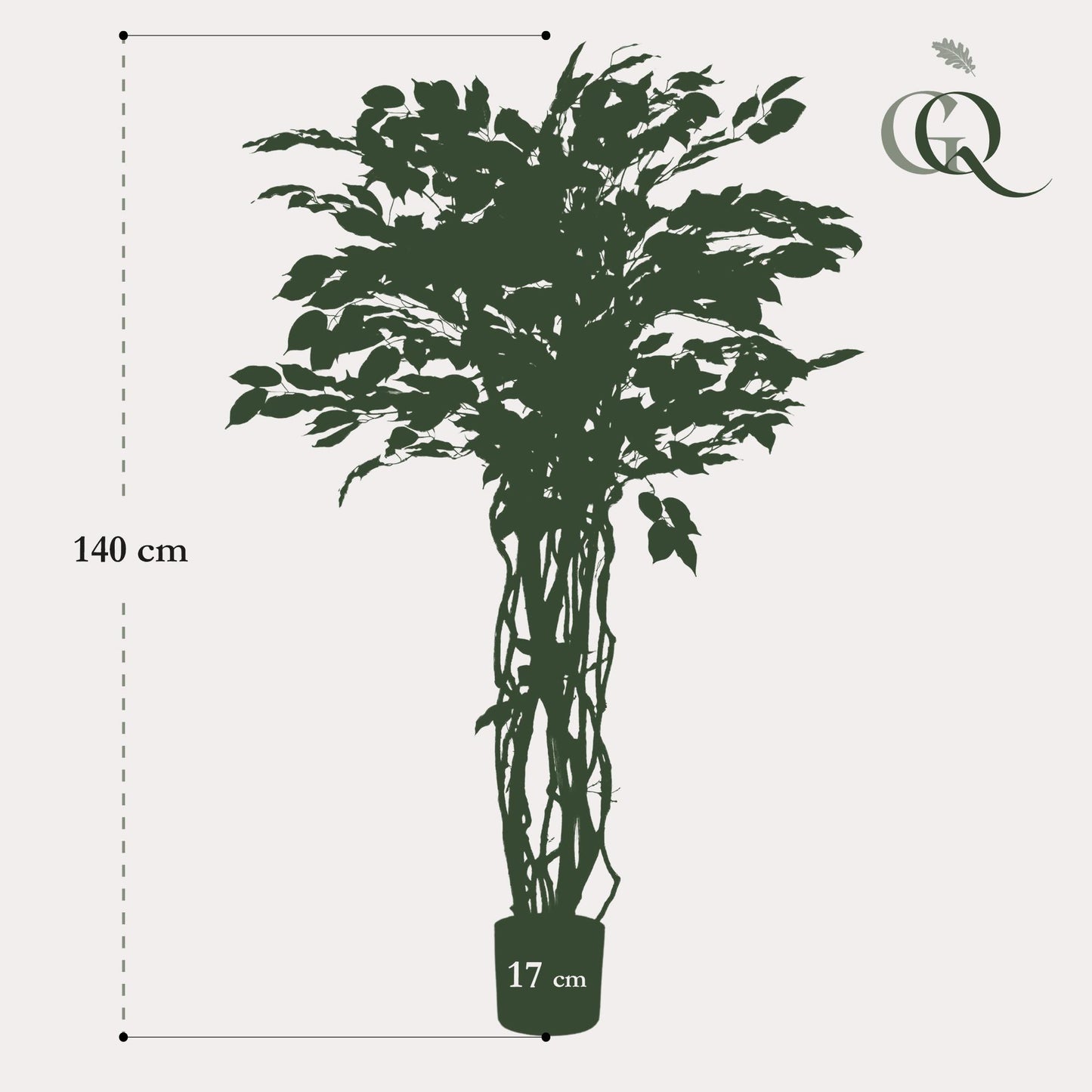 kunstplant - Ficus liana - 140cm